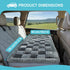 (25.2" 50.4") AiQInu Dog Car Bed for Back Seat, Washable Plush Dog Seat Cover, Non-Slip Soft Pet Mat for Car, Truck