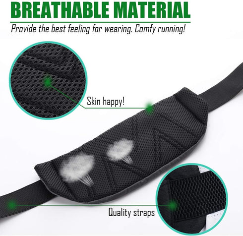 USHAKE Running Belt, Ultra Light Bounce Free Waist Pouch Bag for Men or Women, Fitness Workout Belt for iPhone