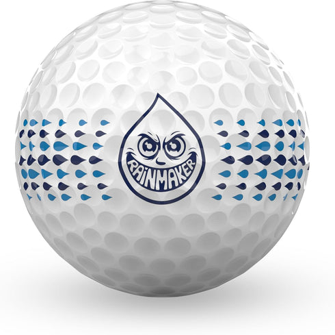 3-Piece Rainmaker Golf Balls by P*ss Missile - Performance Control, Spin, Feel - Ball with Urethane Cover, Medium