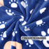 Soft Fleece Dog Blanket for Small Medium Dogs, Fluffy Flannel Pet Cat Puppy Blanket Mat Cover, Cute Paw Print Throw