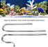Aquarium Inflow Pipe - Lily Pipe Stainless Steel Surface Skimmer, Durable Outflow Oil-Film Filter Pipe (16/22mm)