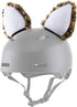 Leopard Helmet Accessories with Sticky Hook & Loop Fastener, Helmet CAT Ears/Covers for Kids and Adults