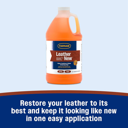 64 Oz. Farnam Leather New Easy-Polishing Glycerine Saddle Soap and Leather Saddle Cleaner, Protects and Preserves