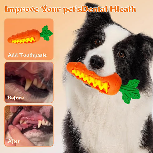 Generic Pet Dental Chew Made of Food-Grade Silicone. It Helps Alleviate Dogs' Habit of Chewing, Has No Odor, is