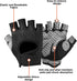 Mealah Men Women Half-Finger Workout Gloves - Anti Slip Fingerless Gym Gloves for Weight Lifting, Cycling
