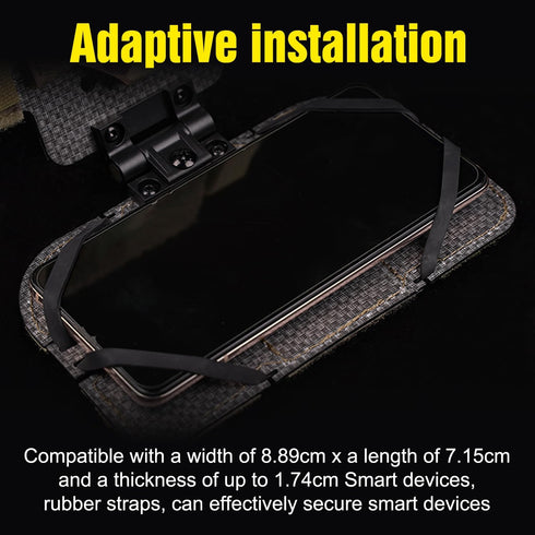 Zhongren 4.7"-6.7" Tactical Plate Carrier MOLLE Vest Phone Holder Universal Cell Phone Chest Mount Pouch Adjustable