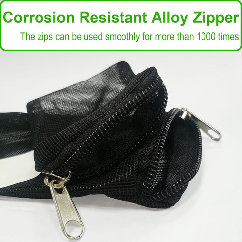 10 Pieces Mini Fish Tank Media Mesh Filter Bags, 3" x 4" Reusable Bags for Activated Carbon and Ceramic Rings