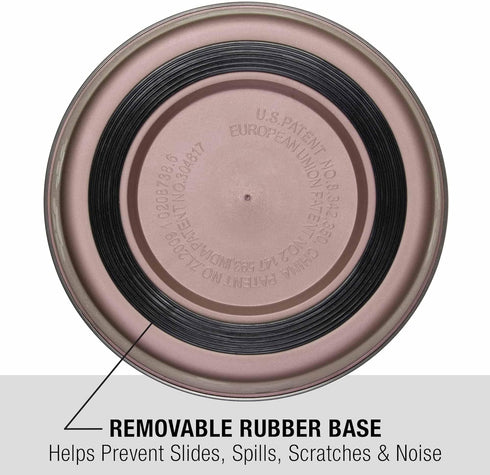 Loving Pets Bella Dog Bowls, Stainless Steel Dog & Cat Bowls, Spill Proof Dog Food Bowl, Large 35-65 lbs, Grape