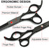TINMARDA 5 1, 6CR Professional Dog Grooming Scissors kit Black in Dog Shears for Grooming Premium Stainless Steel