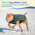 MIGOHI Reversible Dog Coat, Windproof, Waterproof Winter Jacket, Plaid Dog Coats for Cold Weather, Green, L