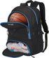 WOLT Basketball Backpack Large Sports Bag with Separate Ball Holder & Shoes Compartment for Gym, Travel, Soccer,