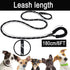 6 FT Heavy Duty Dog Leash with Comfortable Padded Handle, Reflective Threads for Small Medium Large Dogs (Black)