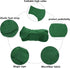 Geyecete Dog Drying Coat - Fast Dry Dog Bag, Microfibre Super Absorbent Bath Robe Towel, Luxuriously Soft-Green-XXXL