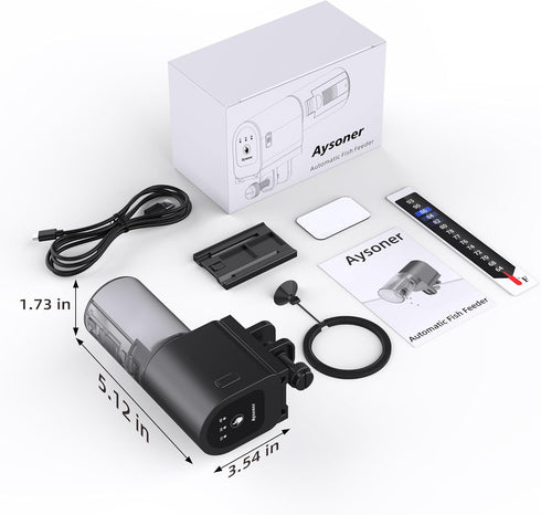 Automatic Fish Feeder for Aquarium, Vacation Food Dispenser