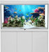 YongFoto Fish Tank Background 24x16 inch Aquarium Background Coral Seaweed Reef Rock Tropical Fish Underwater Sea World Backdrop Reptile Terrarium Background Bearded Dragon Habitat Background
