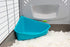 Lixit Corner Litter Pan for Ferrets, Rabbits, Rats, Guinea Pigs, Blue, Pack of 1