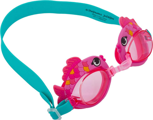 Stephen Joseph Swim Goggles in Pink Fish
