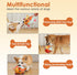 Dog Squeaky Plush Ball Toy with Straps, 6 Inches, Interactive Fetch Ball for All Dogs
