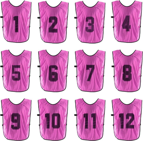 PATIKIL Soccer Training Vest, Team Sports Pinnies Reversible Numbered Soccer Practice Pennies