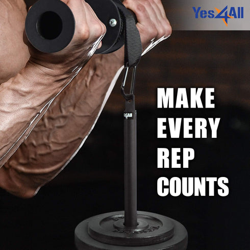 Yes4All Weight Plate Loading Pin 1 inch and 2 inch for Fitness LAT Cable Pulley System Gym Equipment with Tricep Rope