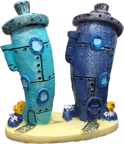 Spongebob Bikini Bottom Homes Aquarium Ornament by Penn-Plax - Great Decoration for Your Tank