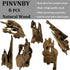 PINVNBY Natural Driftwood for Aquarium Decor Large Sinkable Reptile Wood Branches Fish Tank Log Habitat Ornament Terrarium Decoration Assorted(6 PCS)