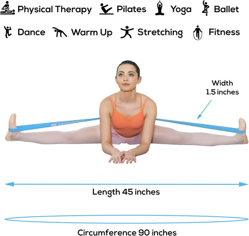 Zenmarkt Ballet Stretch Bands for Flexibility and Strength, Ideal Dance Equipment for Competitions