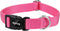 Hyhug Solid Color Classic Heavy Duty Collar for Large Medium Small Dogs, Unique Design with Adjustment Triglide (Candy