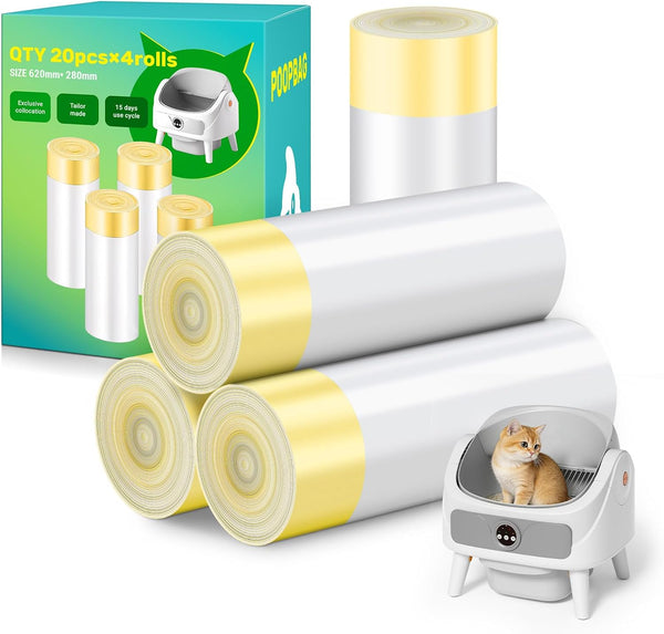 Litter Bags for Automatic Cat Litter Box, Replacement Extra Large Self-Cleaning Cat