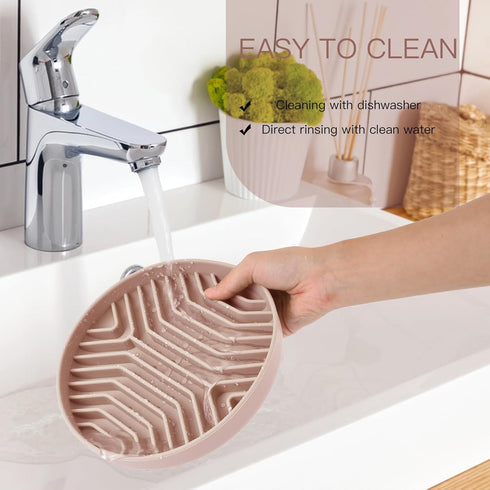 Puzzle Silicone Slow Feeder Dog Bowls, Anti-Choking Design, Non-Slip, Reduces Boredom, Ideal for Medium Small Pets