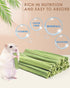 35PCS Chinchilla Bissap Rabbit Chew Sticks, Natural Papaya Stems Bunny Chews Treats for Rabbit Hamster Guinea Pig Small