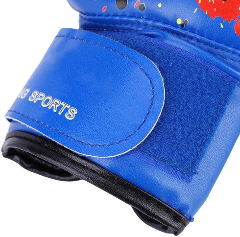 Kids Boxing Gloves, Children Cartoon MMA Sparring Gloves for Ages 2-11 Years Old (Blue)