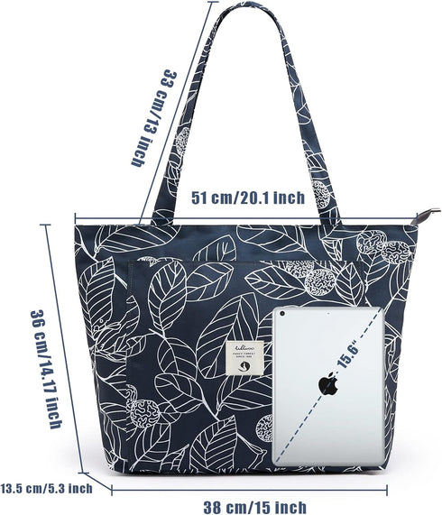 WLLWOO Yoga Bags for Women with Carrier, Canvas Tote for Pilates, Travel, Office, Beach Workout