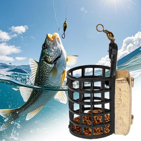 Generic Bait Holder - Weighted Tackle Feeder,Carp Bait Tackle Cage | for Hiking Traveling Camping Boating Reservoir
