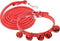 Balacoo Pet Collar and Leash Combo with Jingle Bell Dog Collar and Pulling Leash Rope Strap for Outdoor Use