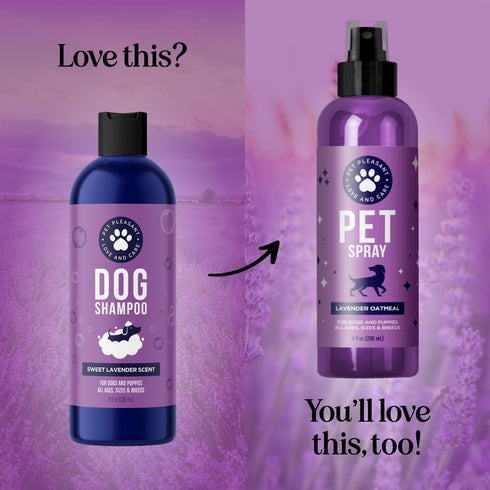 Soothing Oatmeal Shampoo for Dogs - Cleansing and Moisturizing Aloe & Oatmeal Dog Shampoo (Lavender Vanilla)