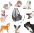 BYGD Pet Dog Booster Seat with Upgrade Support Rod, Breathable Foldable Car Basket for Small Medium Pets (Blue and Gray)