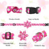 BiPawTi Soft Small Girl Dog Collar with Floral Patterns, Cute Daisy Collar for Summer Dogs (Pink, S)