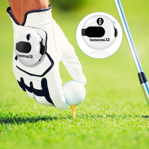 Weewooday 2 Pieces Golf Score Counter Clicker with One Touch Reset for Golf Game Scorekeeper