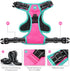 PHOEPET 2019 Upgraded No Pull Dog Harness, Reflective Adjustable Vest with Training Handle and 2 Leash Hooks