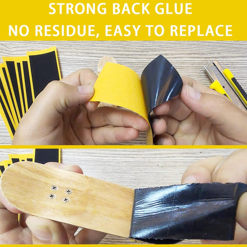 24Pcs 38mmX110mm Birllaid Fingerboard Foam Grip Tape, Fingerboard Grip Tape