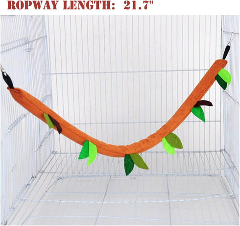 SEIS 5 Pcs Sugar Glider Hammock Set, Small Animal Hanging Cage Accessories