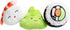 Pearhead Sushi Plush Toys, Durable Squeaky Dog Toy Set, Soft Chew Toys, Gifts for Pet Owners, Set of 3