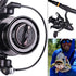 Sougayilang Spinning Fishing Reel - 12+1BB Metal Body Smooth Carp Spinning Reels