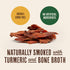 100% 12 oz. Waggin' Train Smoked Chicken Jerky Tenders for Dogs with Turmeric and Human Grade Bone Broth, Grain