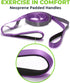 Gradient Fitness Stretching Strap for Physical Therapy, 12 Multi-Loop 1" W x 8' L, Neoprene Handles, Yoga Straps