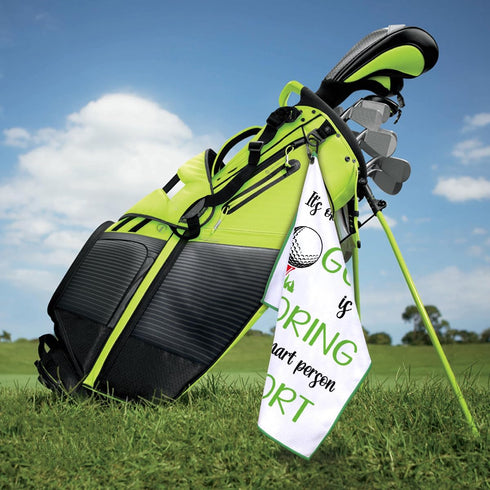 It's Okay If You Think Golf is Boring Microfiber Golf Towel, Funny Gift for Golf Lovers