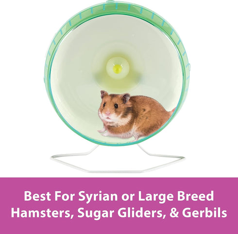 10 Inch Kaytee Silent Spinner Wheel For Pet Syrian or Large Breed Hamsters, Sugar Gliders and Gerbils, Large (Colors