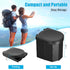 Portable Camping Toilet with PU Cushion, Folding Porta Potty for Adults with Lid and Toilet Paper Holder, Waterproof