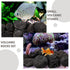 INOOMP Aquarium Lava Rocks, 1 Set of Black Volcanic Rocks, Natural Lava Pebbles for Planter, Fireplaces, Fire Pits,